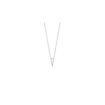 Collier Femme - Argent 925 - Oxyde de zirconium - Longueur : 45 cm