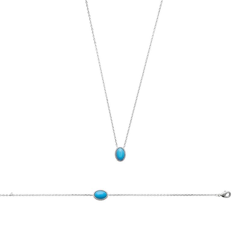Collier Femme - Argent 925 - Longueur : 45 cm