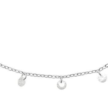 Collier Femme - Argent 925 - Oxyde de zirconium - Longueur : 45 cm