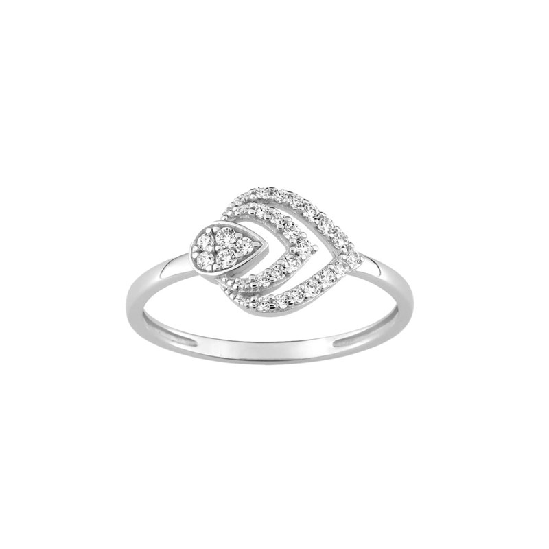 Bague Femme - Oxyde de zirconium - Or 9 Carats