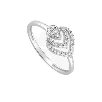 Bague Femme - Oxyde de zirconium - Or 9 Carats