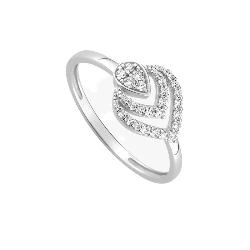 Bague Femme - Oxyde de zirconium - Or 9 Carats - vue 2