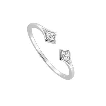 Bague femme - Oxyde de zirconium - Argent 925