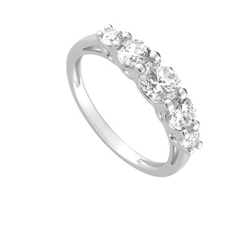 Bague femme - Oxyde de zirconium - Argent 925