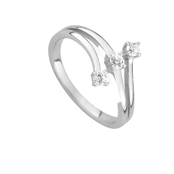 Bague femme - Oxyde de zirconium - Argent 925