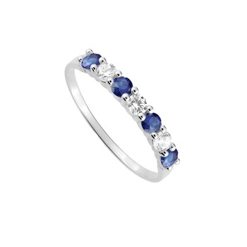 Bague femme - Oxyde de zirconium - Argent 925