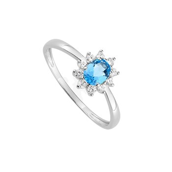 Bague femme - Oxyde de zirconium - Argent 925
