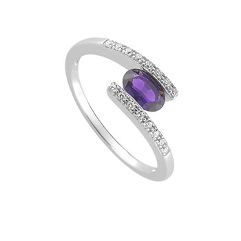 Bague femme - Oxyde de zirconium - Argent 925