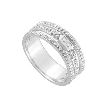 Bague femme - Oxyde de zirconium - Argent 925