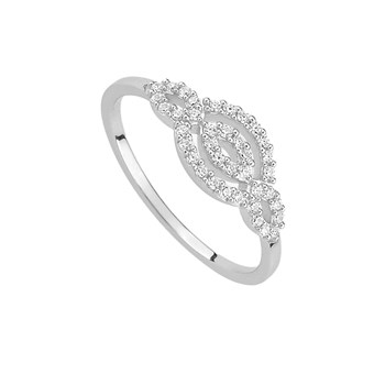 Bague femme - Oxyde de zirconium - Argent 925