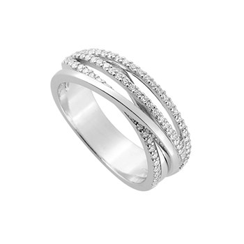 Bague femme - Oxyde de zirconium - Argent 925