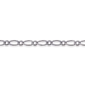 Chaine Homme - Argent 925 - Cheval alternée 1+1 - Largeur : 1,8 mm - Longueur : 50 cm