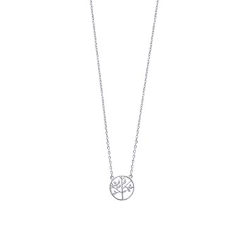 Collier Femme - Arbre de vie - Argent 925 - Longueur : 45 cm