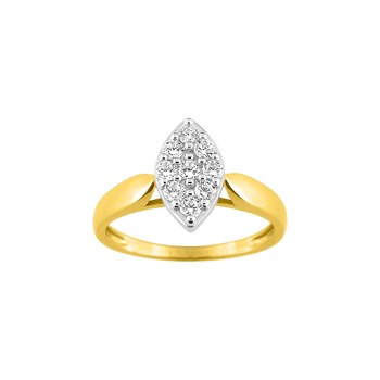 Bague Femme - Oxyde de zirconium - Or 9 Carats