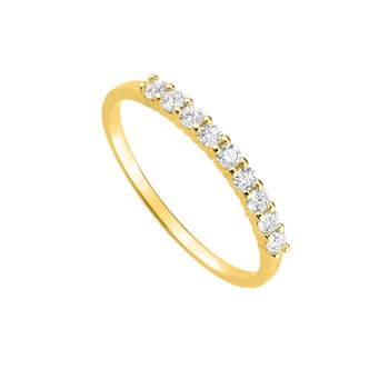 Bague Femme - Oxyde de zirconium - Or 9 Carats