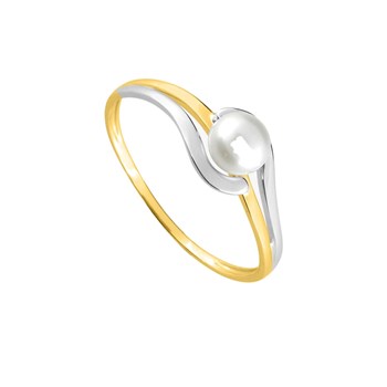 Bague Femme - perle - Or 9 Carats