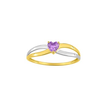 Bague Femme - améthyste - Or 9 Carats