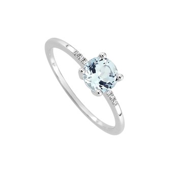 Bague Femme - Topaze - Oxyde de zirconium - Or 9 Carats