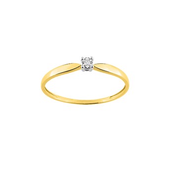 Bague Femme - Or 9 Carats - Diamant