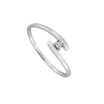 Bague Femme - Or 9 Carats - Diamant 0.01 Carats