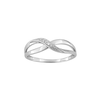 Bague Femme - Or 9 Carats - Diamant 0.005 Carats