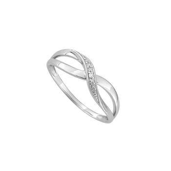 Bague Femme - Or 9 Carats - Diamant 0.005 Carats