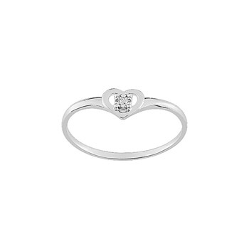 Bague Femme - Or 9 Carats - Diamant 0.01 Carats