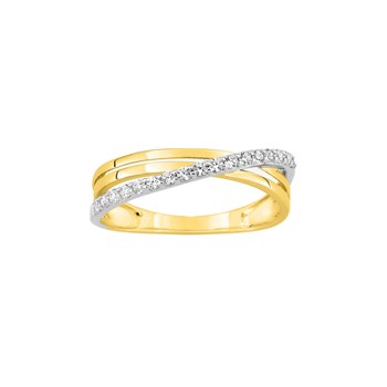 Bague Femme - Oxyde de zirconium - Or 9 Carats