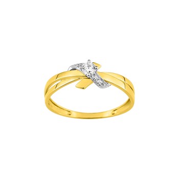 Bague Femme - Oxyde de zirconium - Or 9 Carats