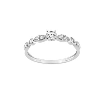 Bague Femme - Oxyde de zirconium - Or 9 Carats