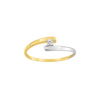 Bague Femme - Oxyde de zirconium - Or 9 Carats