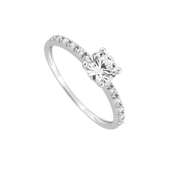 Bague Femme - Oxyde de zirconium - Or 9 Carats