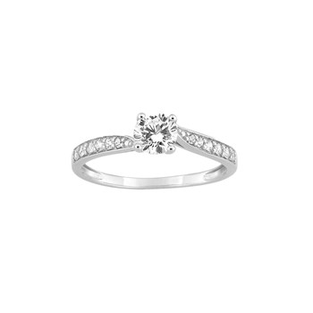 Bague Femme - Oxyde de zirconium - Or 9 Carats