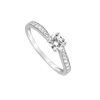 Bague Femme - Oxyde de zirconium - Or 9 Carats