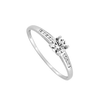 Bague Femme - Oxyde de zirconium - Or 9 Carats