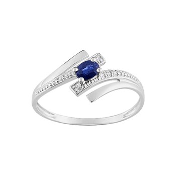 Bague femme - saphir - Or 9 Carats