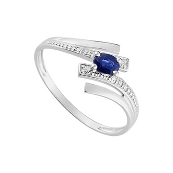 Bague femme - saphir - Or 9 Carats