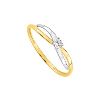 Bague Femme - Oxyde de zirconium - Or 9 Carats