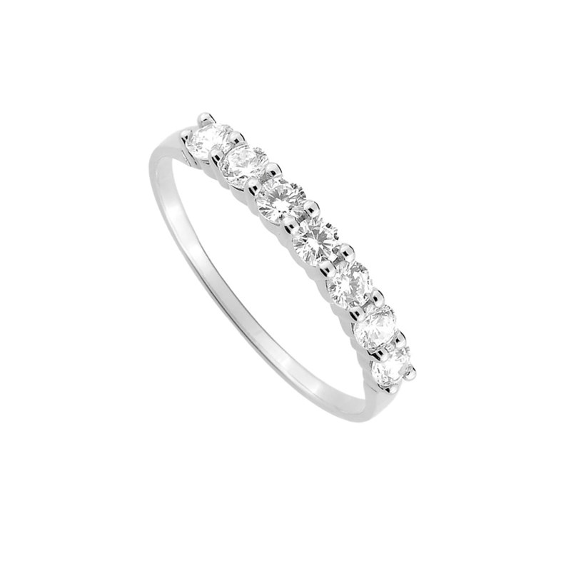 Bague femme - Oxyde de zirconium - Or 9 Carats - vue 2