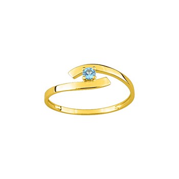 Bague femme - topaze - Or 9 Carats