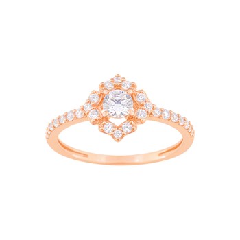 Bague femme - Or rose - Or 9 Carats