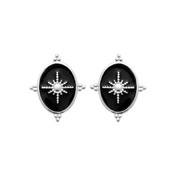 Boucles d'oreilles Femme - Argent 925 - Email
