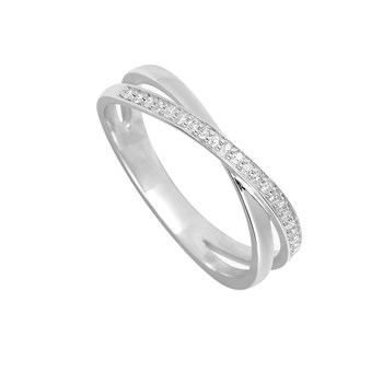 Bague Femme - Or 18 Carats - Diamant 0,07 Carats