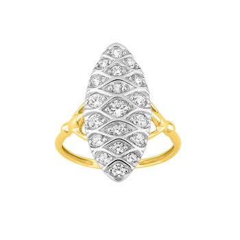 Bague Femme - Oxyde de zirconium - Or 18 Carats