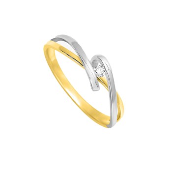 Bague Femme - Or 18 Carats - Diamant 0,04 Carats