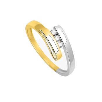 Bague Femme - Or 18 Carats - Diamant 0,08 Carats