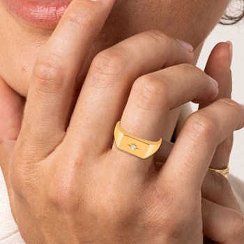 Bague Femme - Oxyde de zirconium - Or 18 Carats