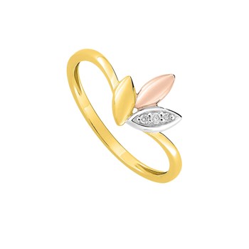 Bague Femme - Or 18 Carats - Diamant 0,02 Carats