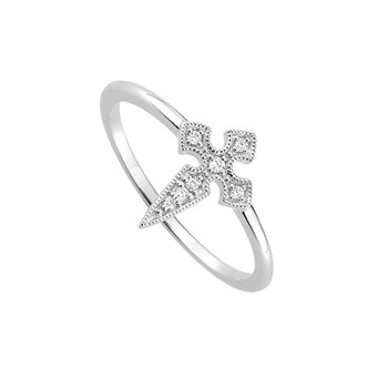 Bague Femme - Or 18 Carats - Diamant 0,04 Carats