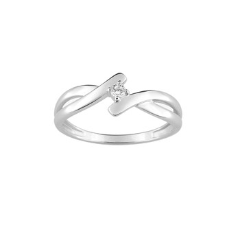 Bague Femme - Or 18 Carats - Diamant 0,05 Carats
